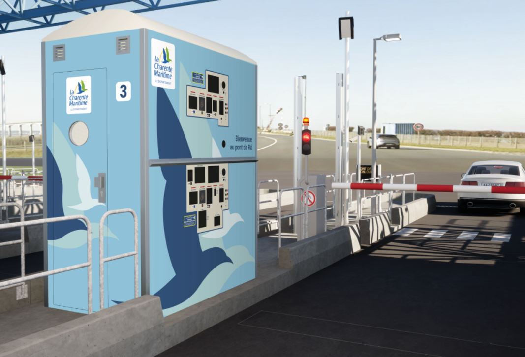 Visite presse de chantier d’automatisation de la gare de péage du pont de Ré et présentation des études circulatoires (3ème voie et régulati...